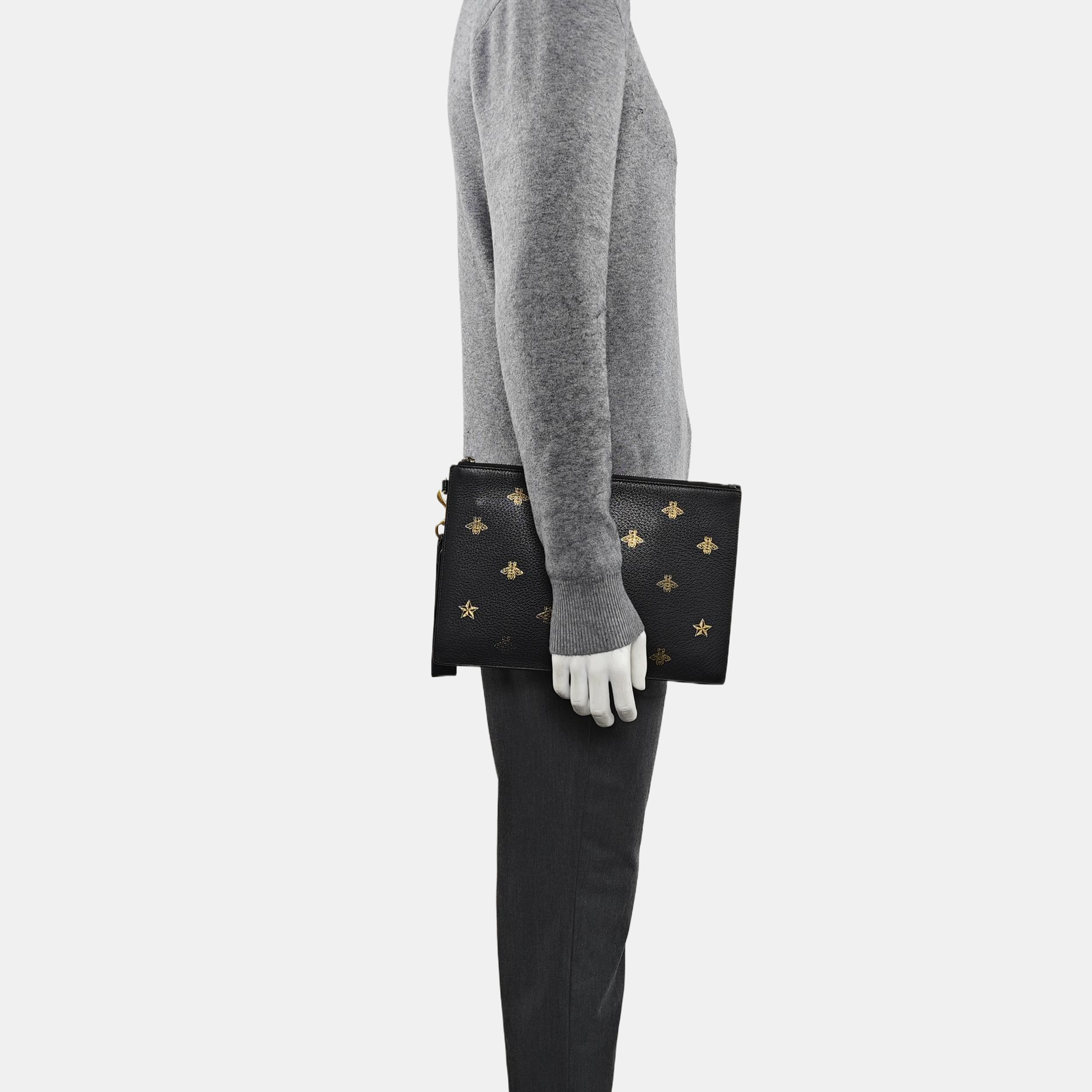 Calfskin Clutch Black