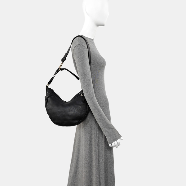 Calfskin Shoulder Bag Black
