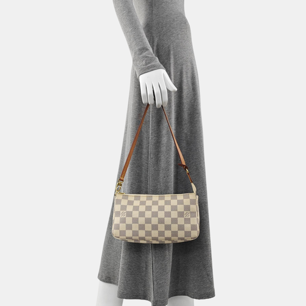 ACCESSOIRES GM Damier Azur Coated Canvas White
