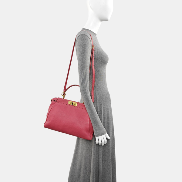 Peekaboo Medium Calfskin Pink