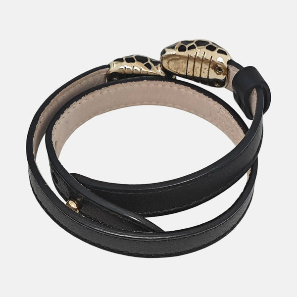 SERPENTI Metal Black Bangle