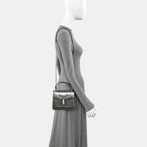 SERPENTI FOREVER Small Calfskin Gray