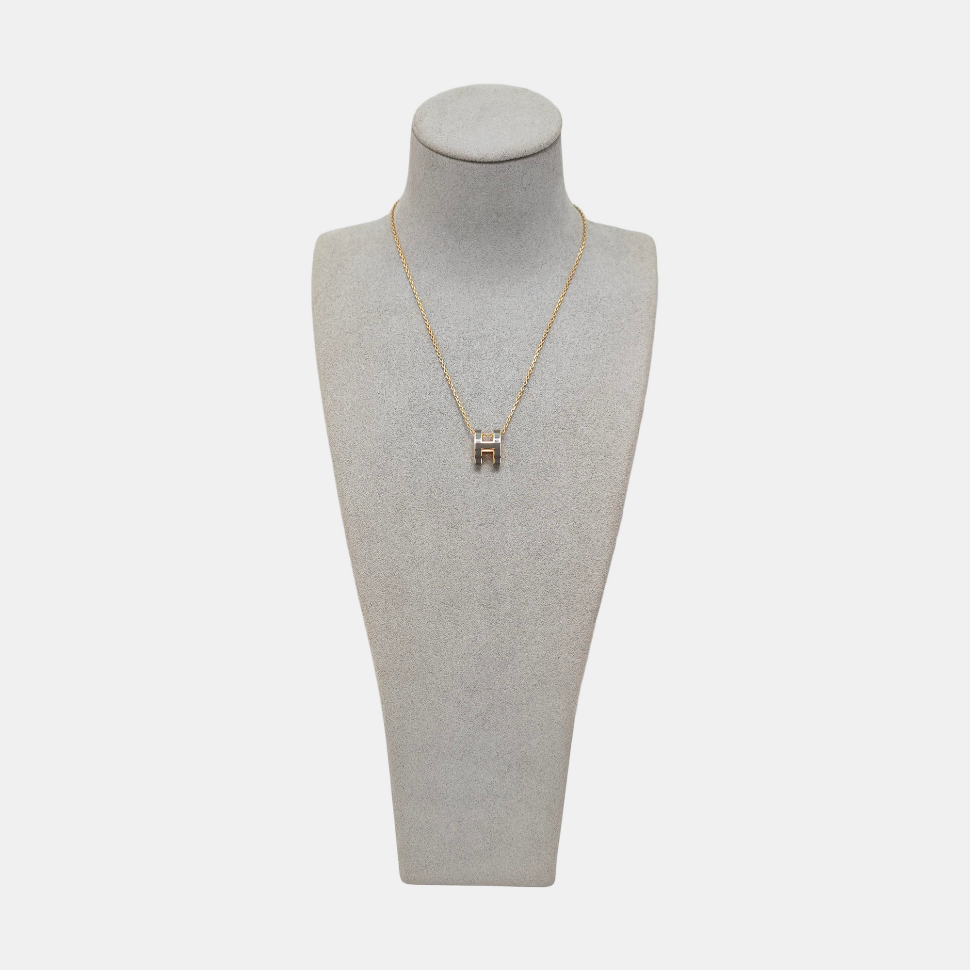 Pop H Metal Rose Gold Necklace