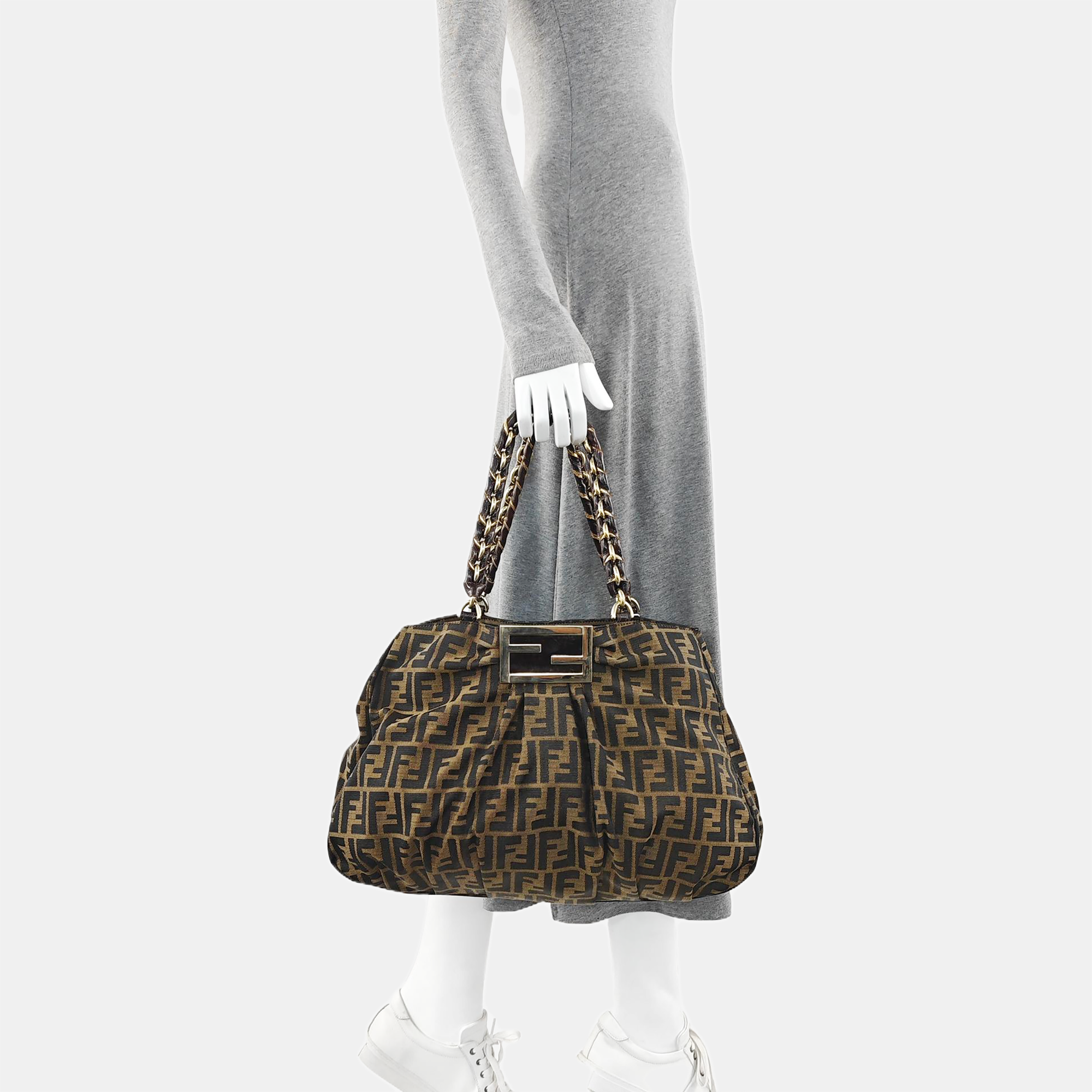 Canvas Shoulder Bag Brown