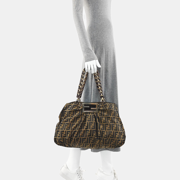 Canvas Shoulder Bag Brown