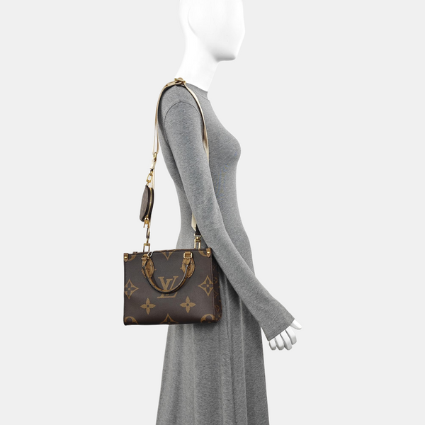 ONTHEGO PM Monogram Coated Canvas Brown