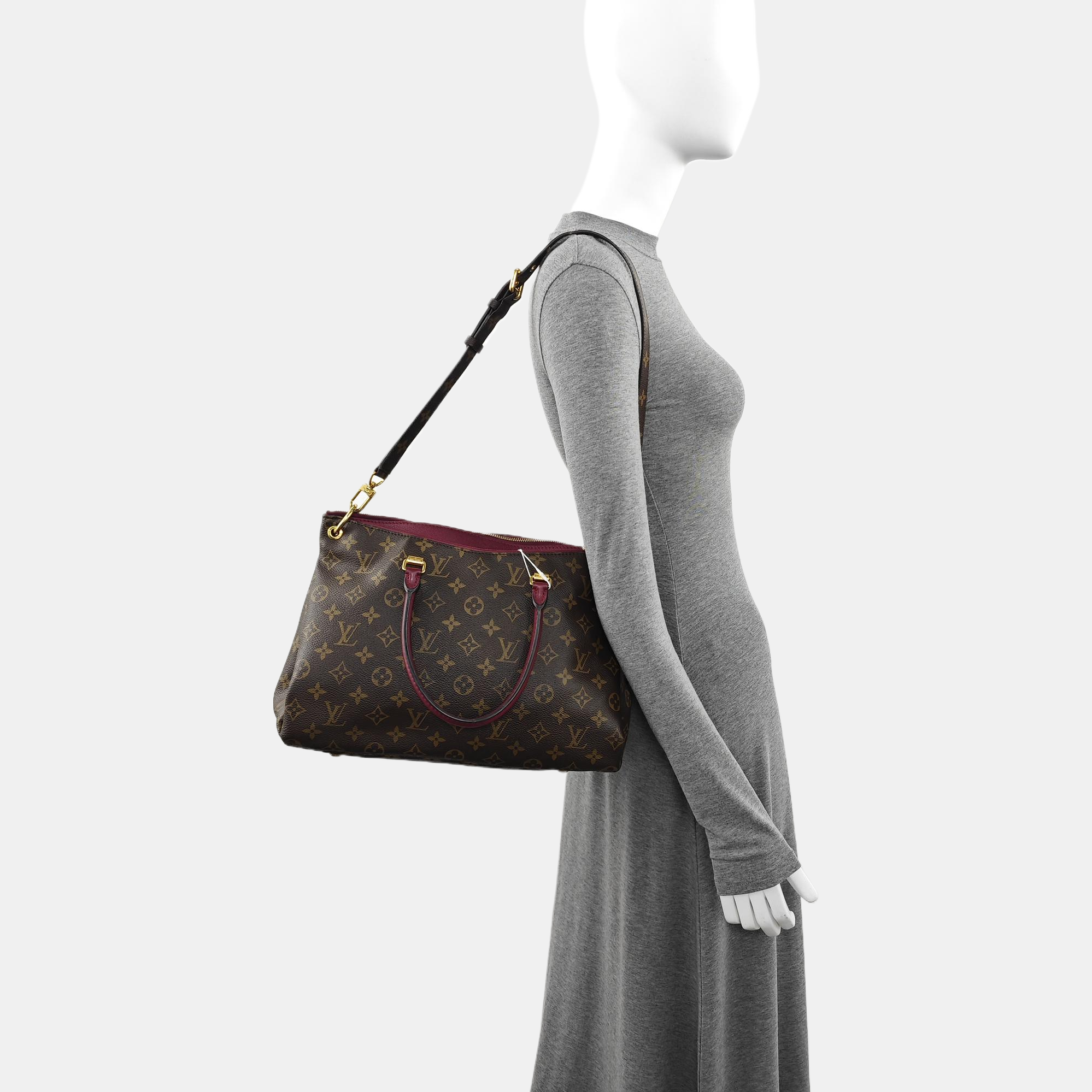 PALLAS Monogram Coated Canvas Brown