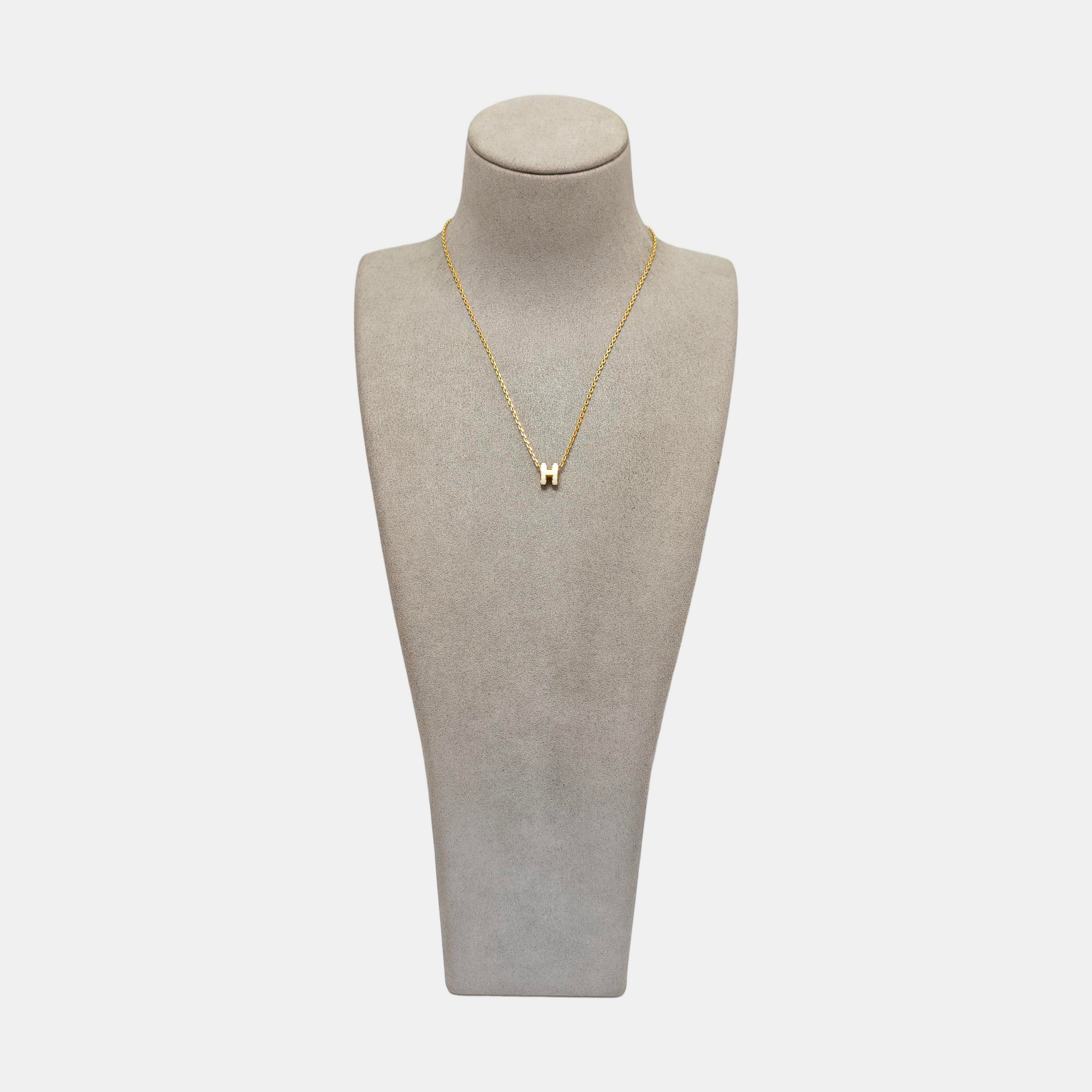 Pop H Metal Gold Necklace