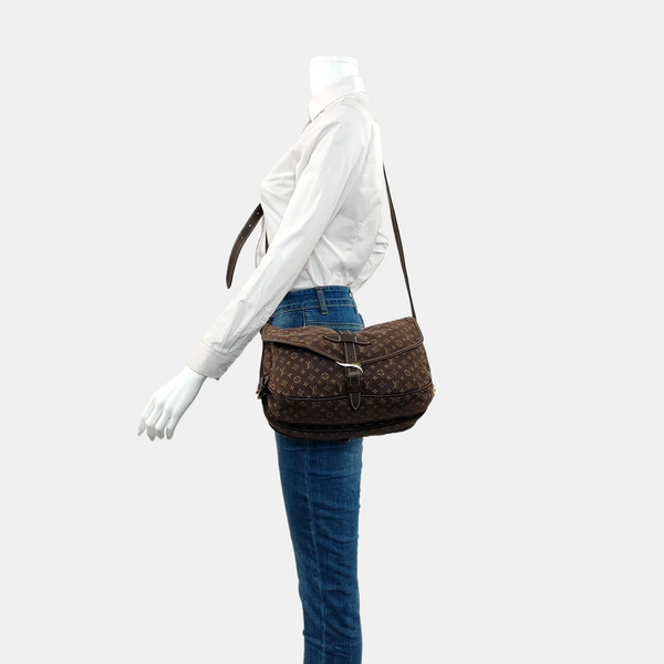 SAUMUR 28 Monogram Canvas Brown