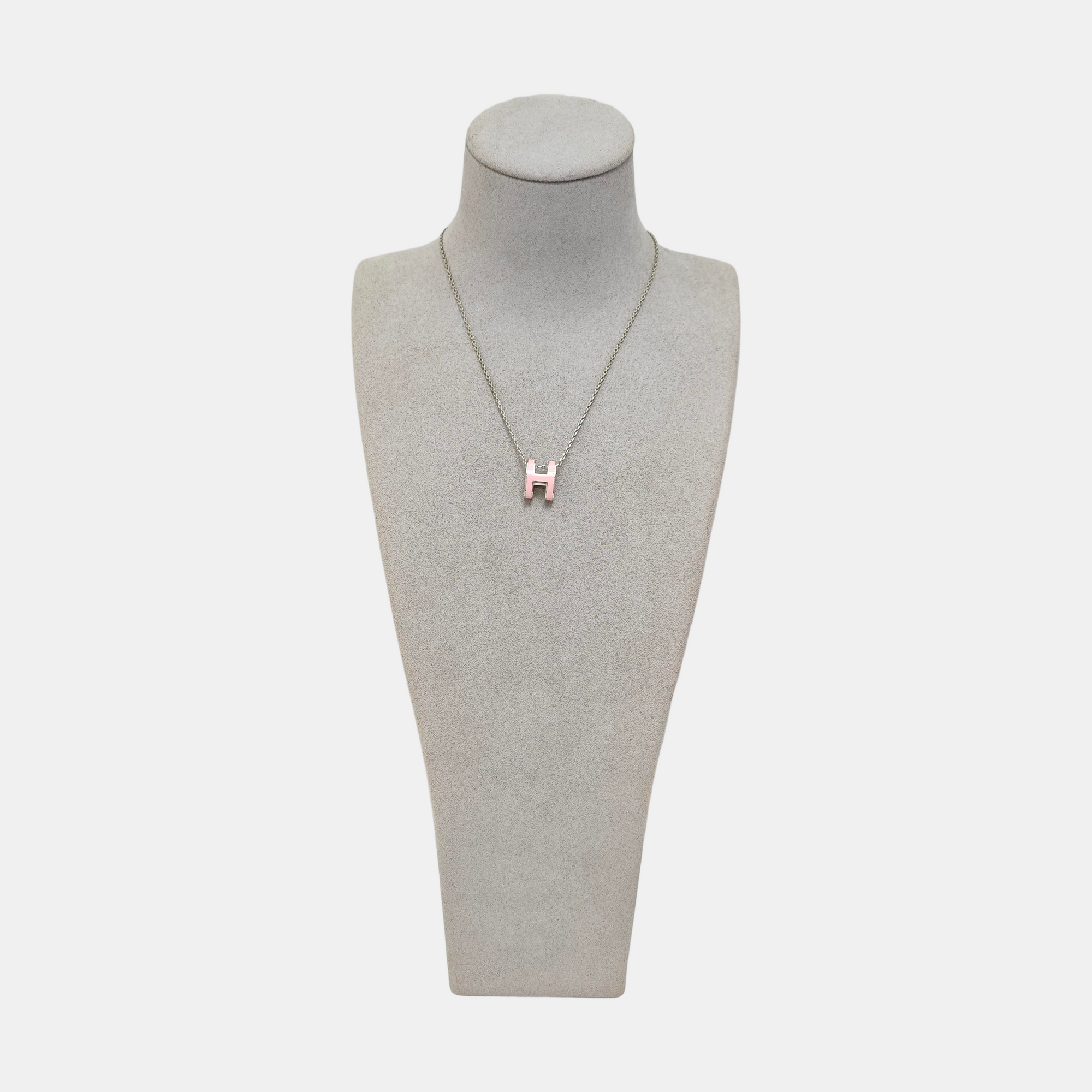 Pop H Metal Silver Necklace