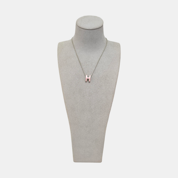 Pop H Metal Silver Necklace