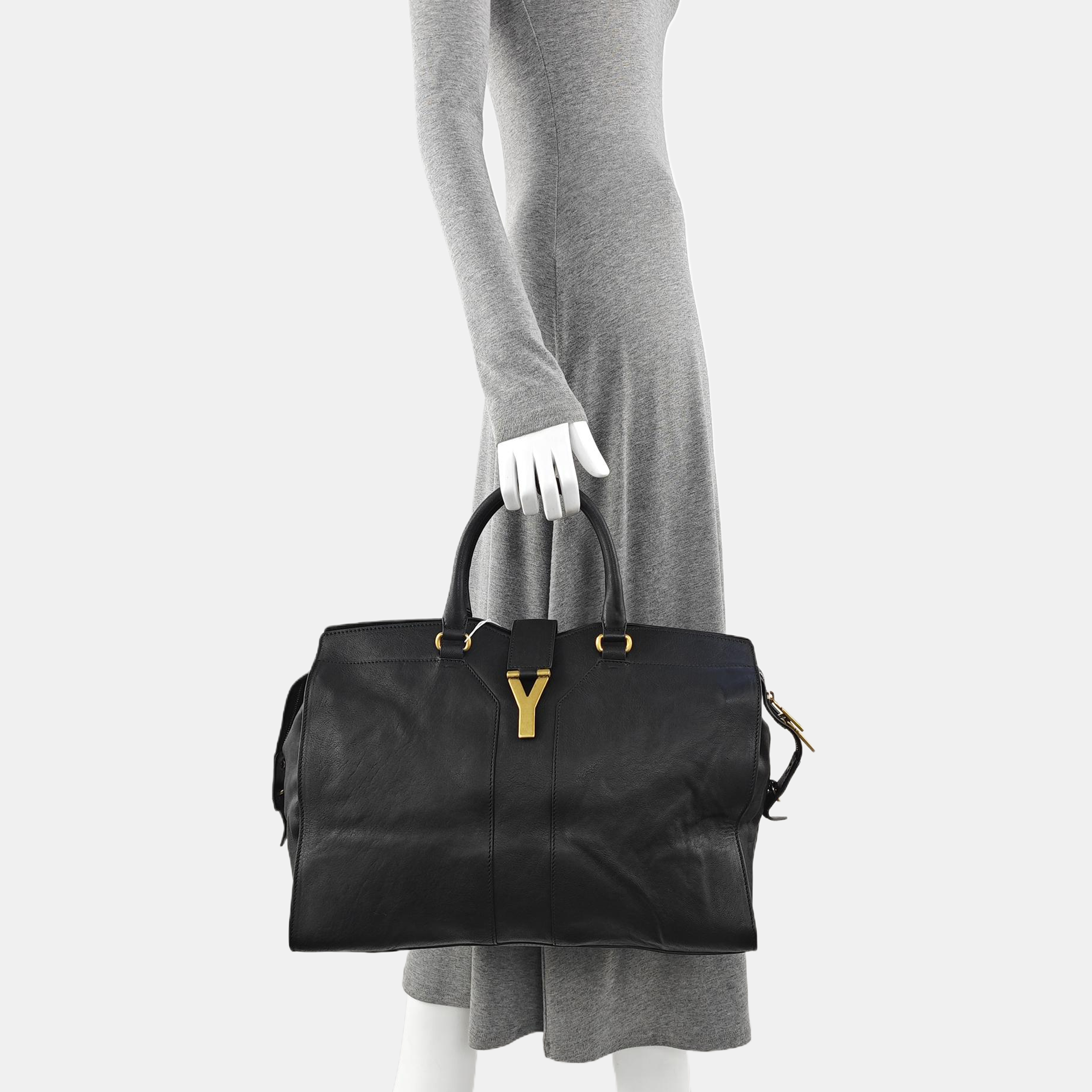 CHYC Y LIGNE Large Calfskin Black