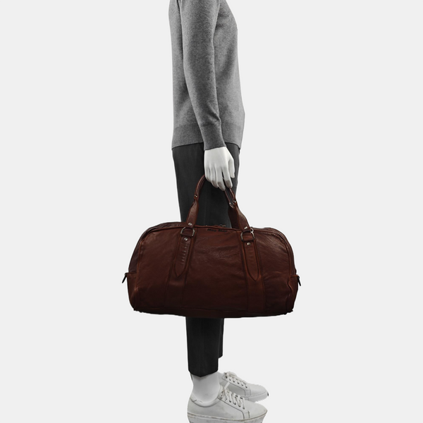 Calfskin Top Handle Bag Red