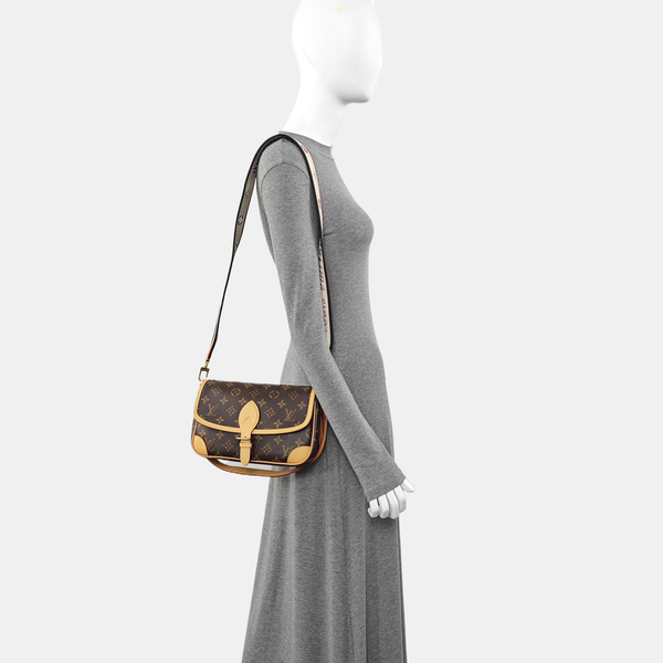 DIANE Monogram Coated Canvas Brown