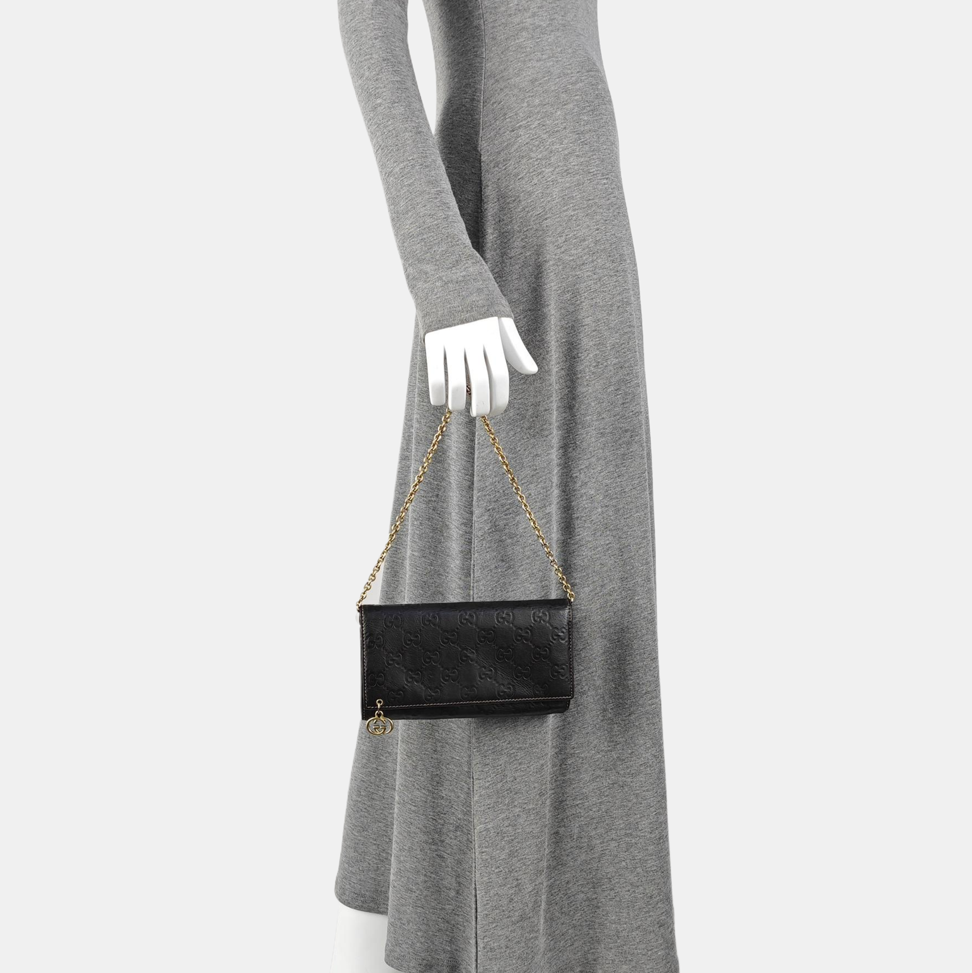 Monogram Calfskin Top Handle Bag Brown