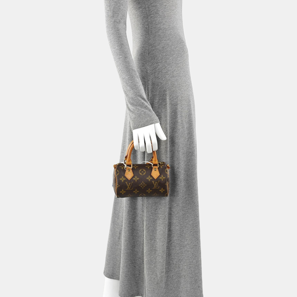 SPEEDY Monogram Coated Canvas Brown