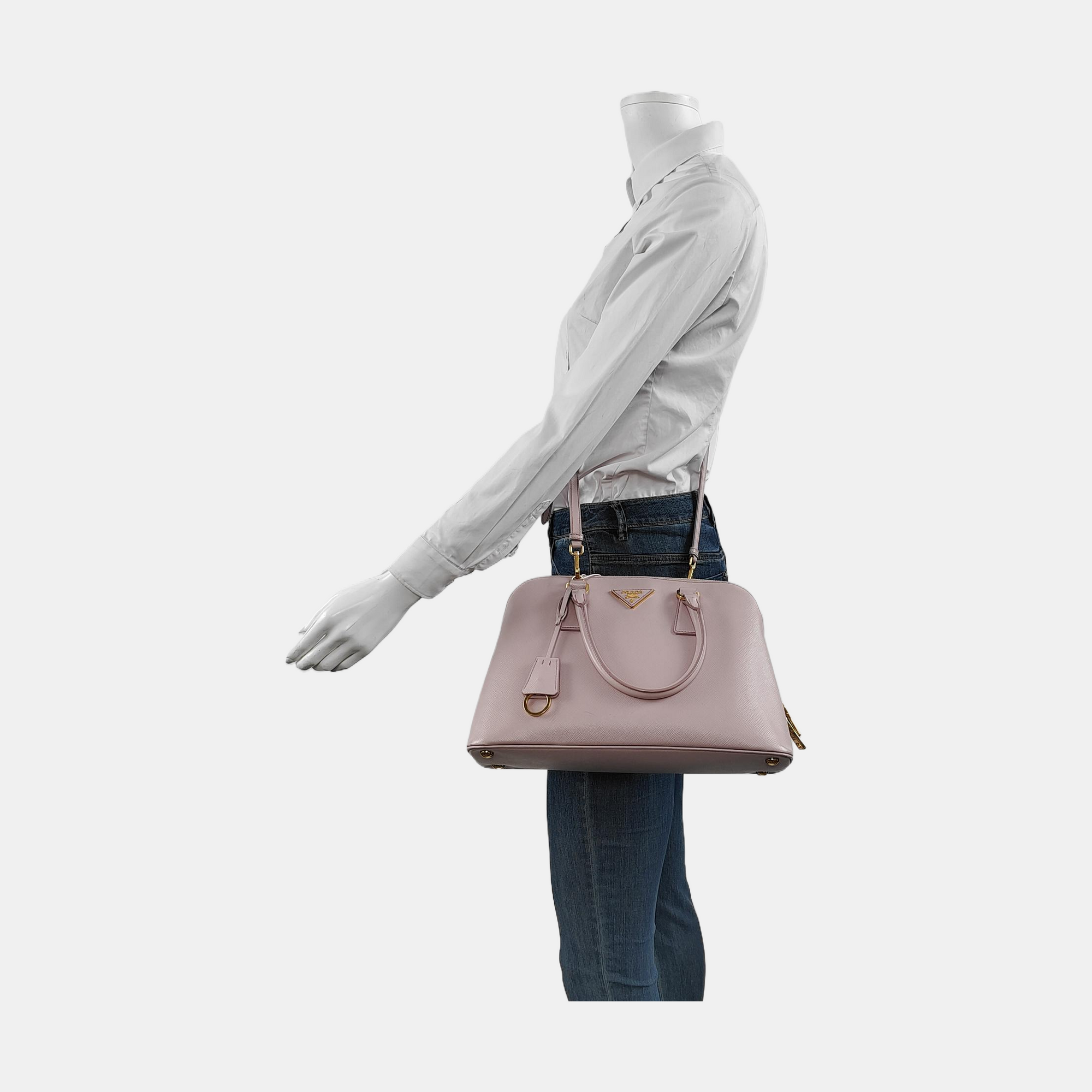 Authenticated pre-owned  Promenade Saffiano Calfskin Pink - Tote Bag at Looply