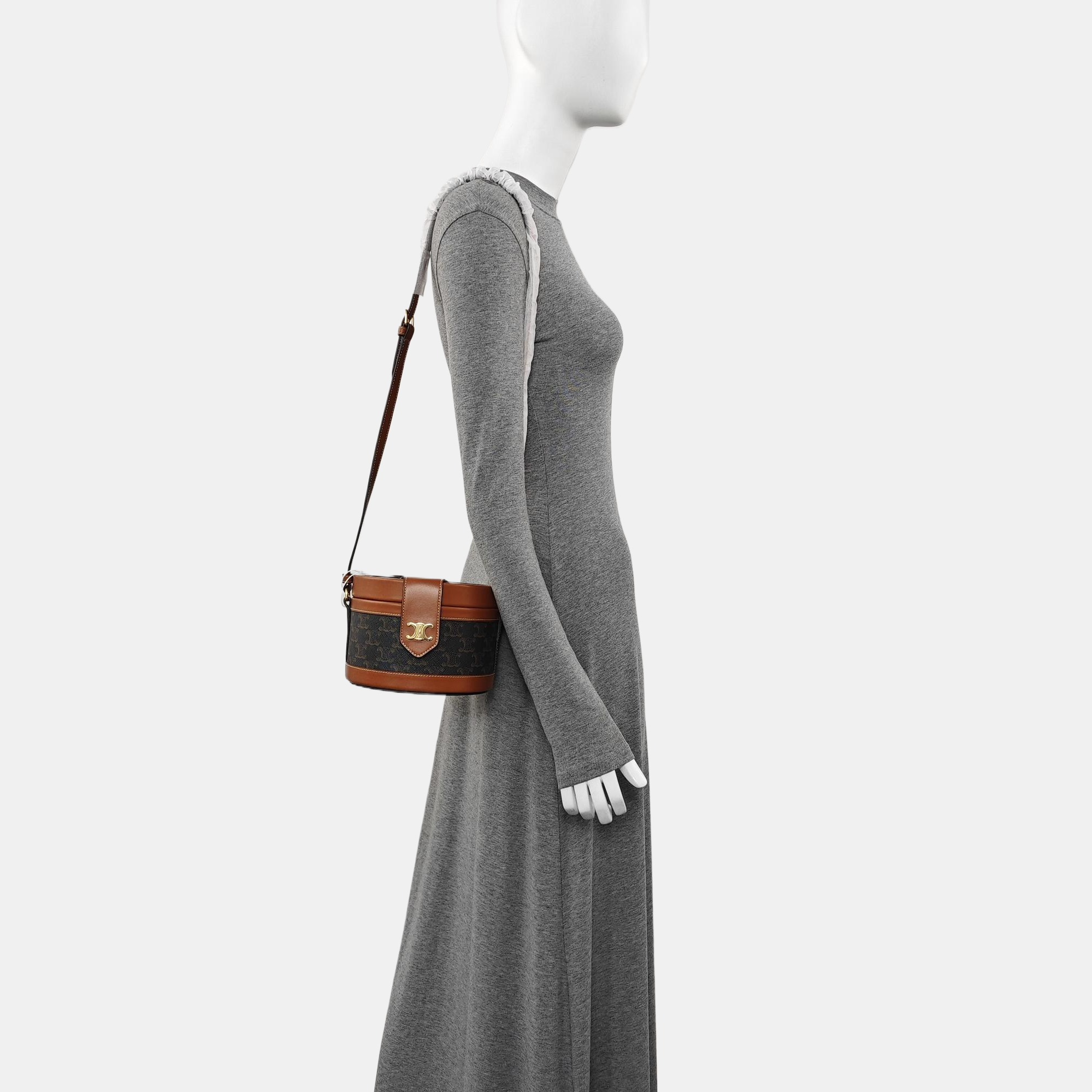 TRIOMPHE Medium Coated Canvas Brown