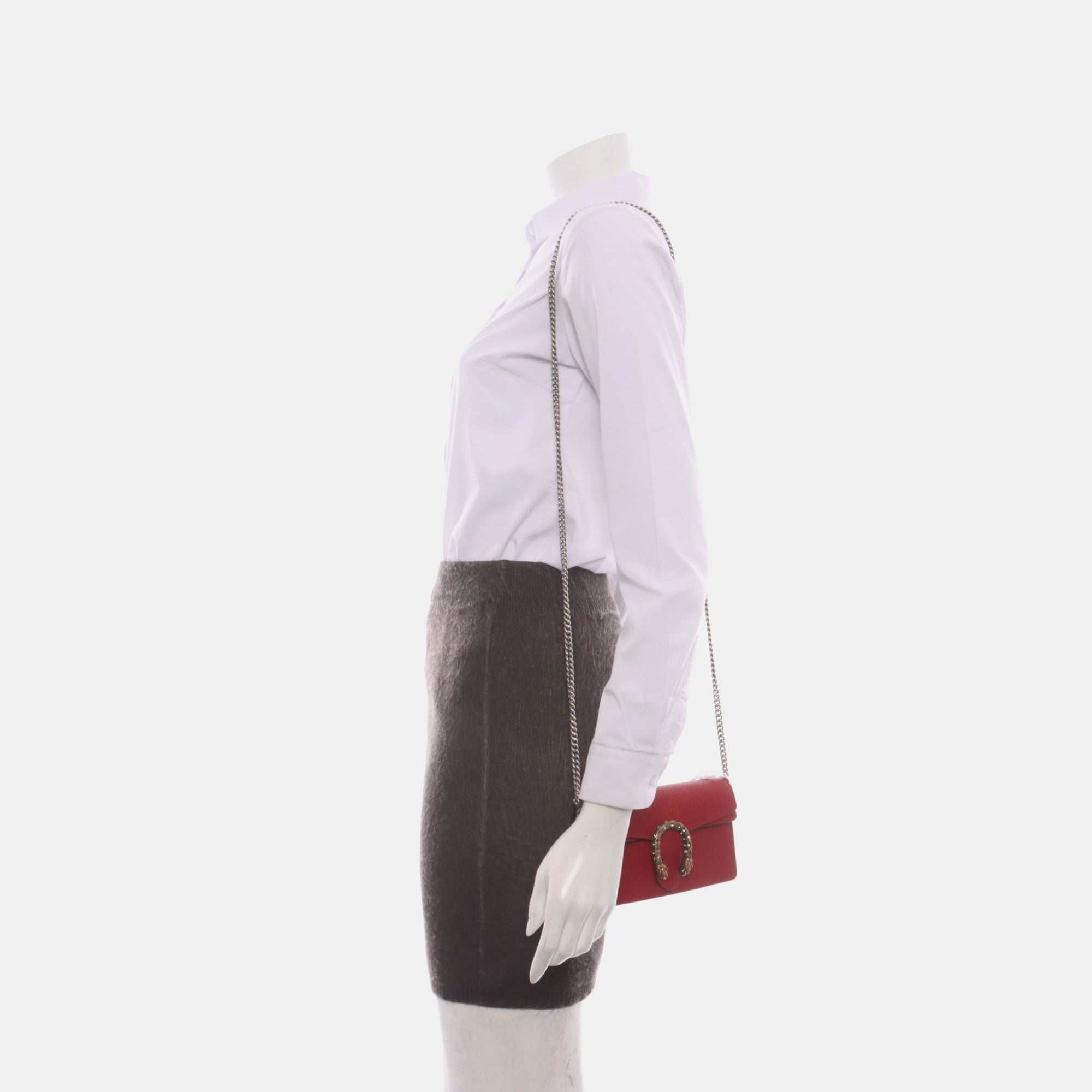 Authenticated pre-owned  Dionysus Super Mini Calfskin Red - Crossbody Bag at Looply