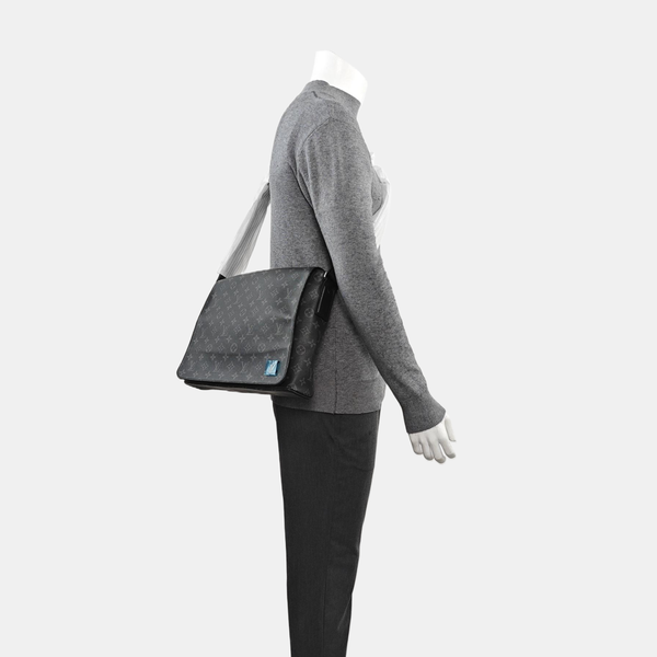 DISTRICT MM Monogram Coated Canvas Black