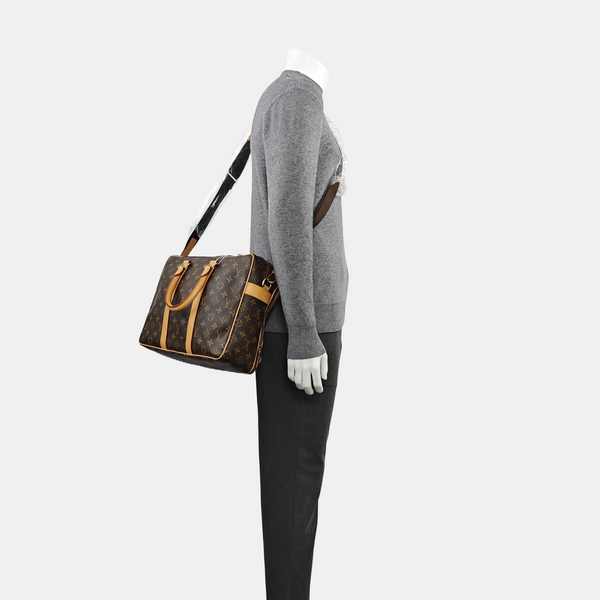 Monogram Coated Canvas Shoulder Bag Brown