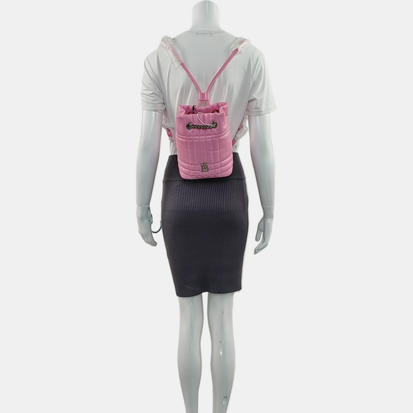 Lola Mini Quilted Lambskin Pink