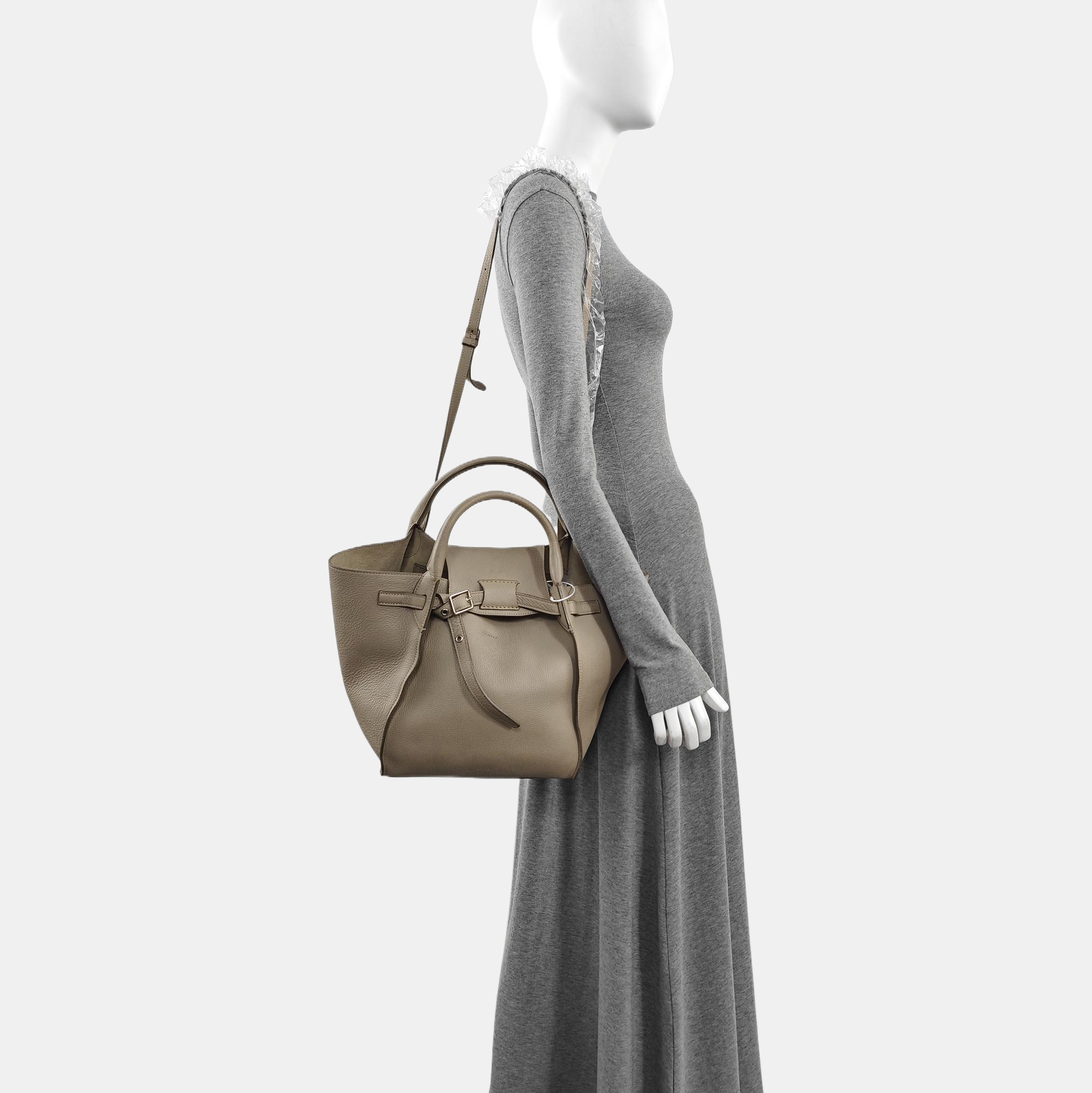BIG BAG Small Calfskin Gray