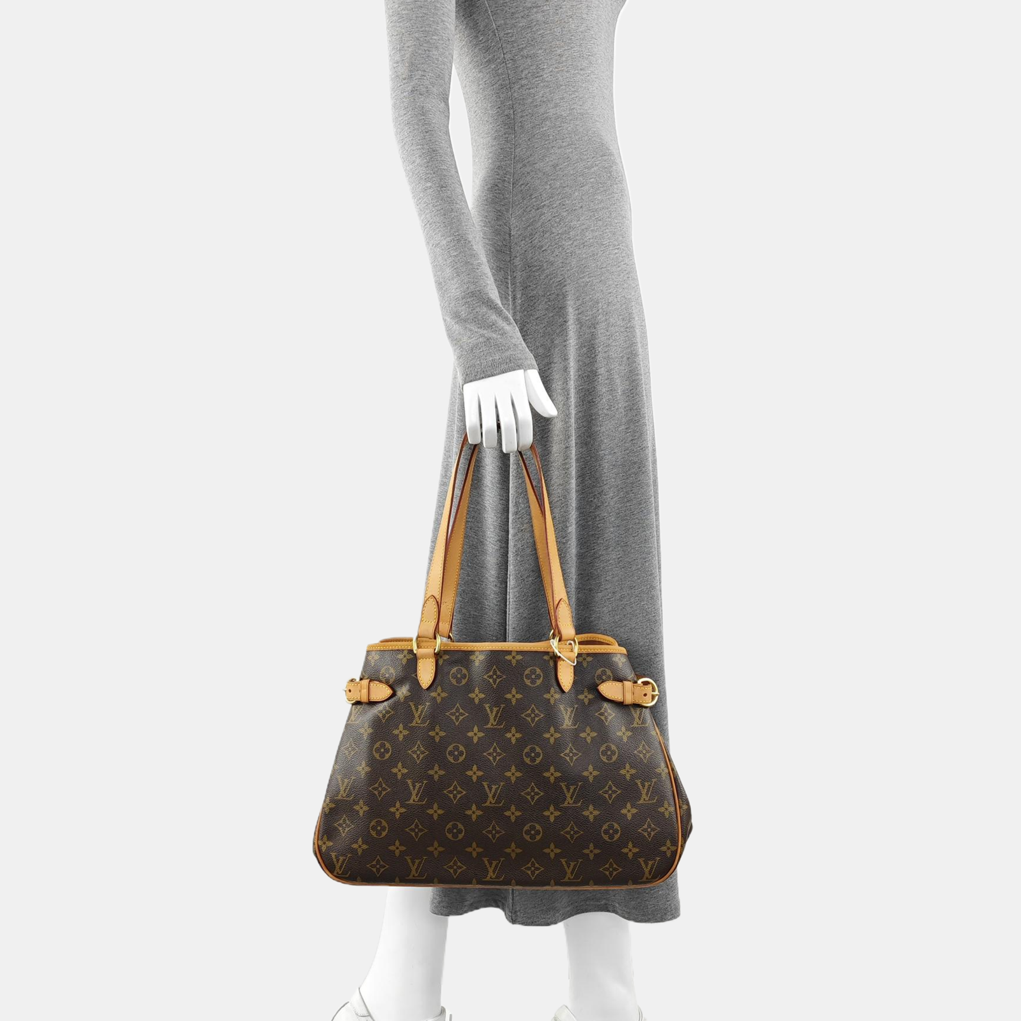 BATIGNOLLES GM Monogram Coated Canvas Brown