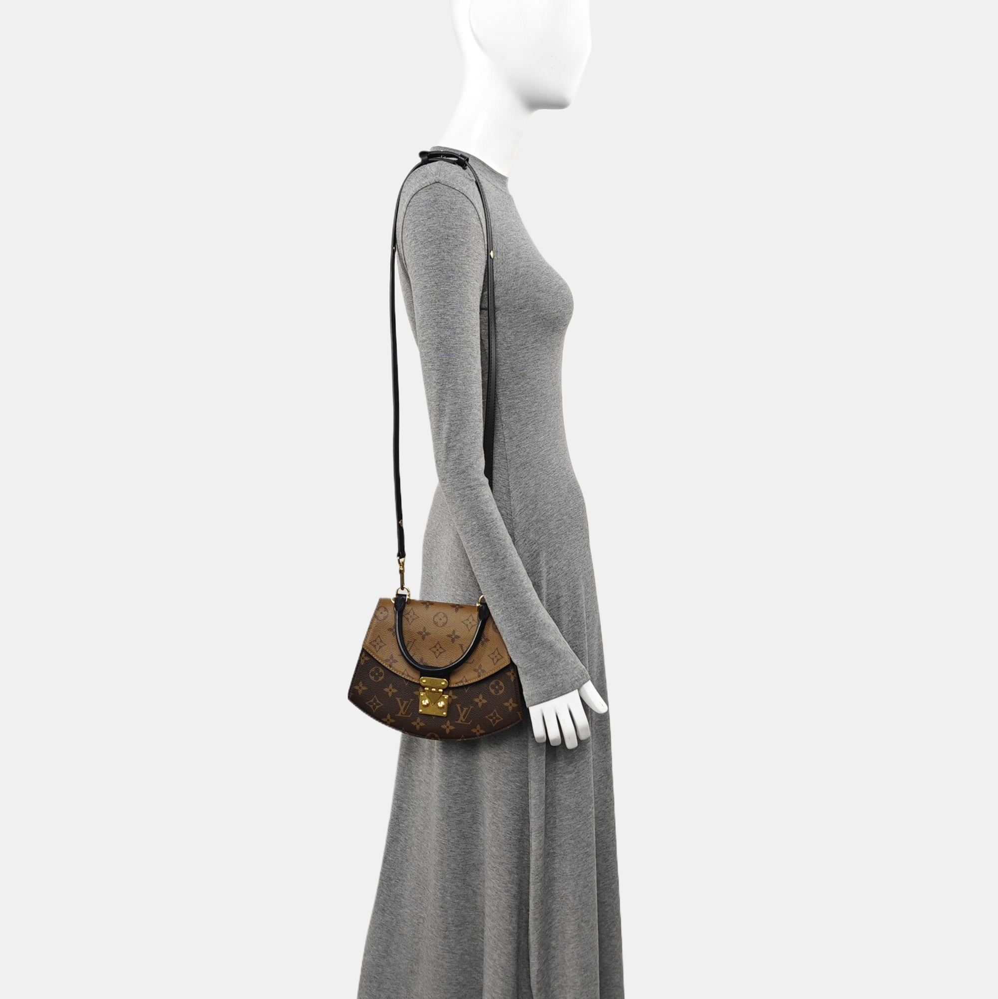 Monogram Coated Canvas Shoulder Bag Super Mini Brown
