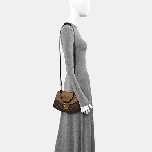 Monogram Coated Canvas Shoulder Bag Super Mini Brown