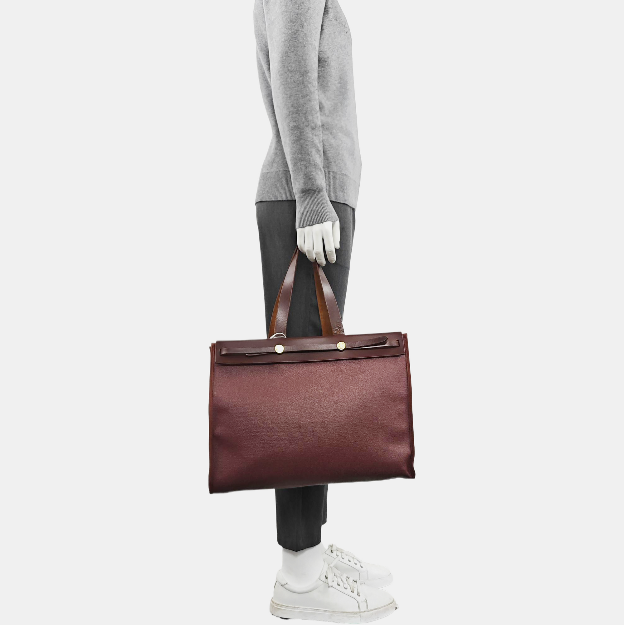 Herbag Cabas Coated Canvas Red