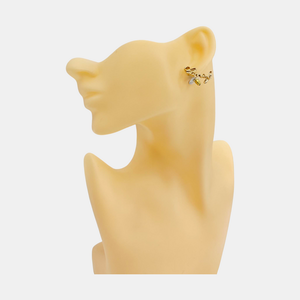 Metal Gold Stud Earrings
