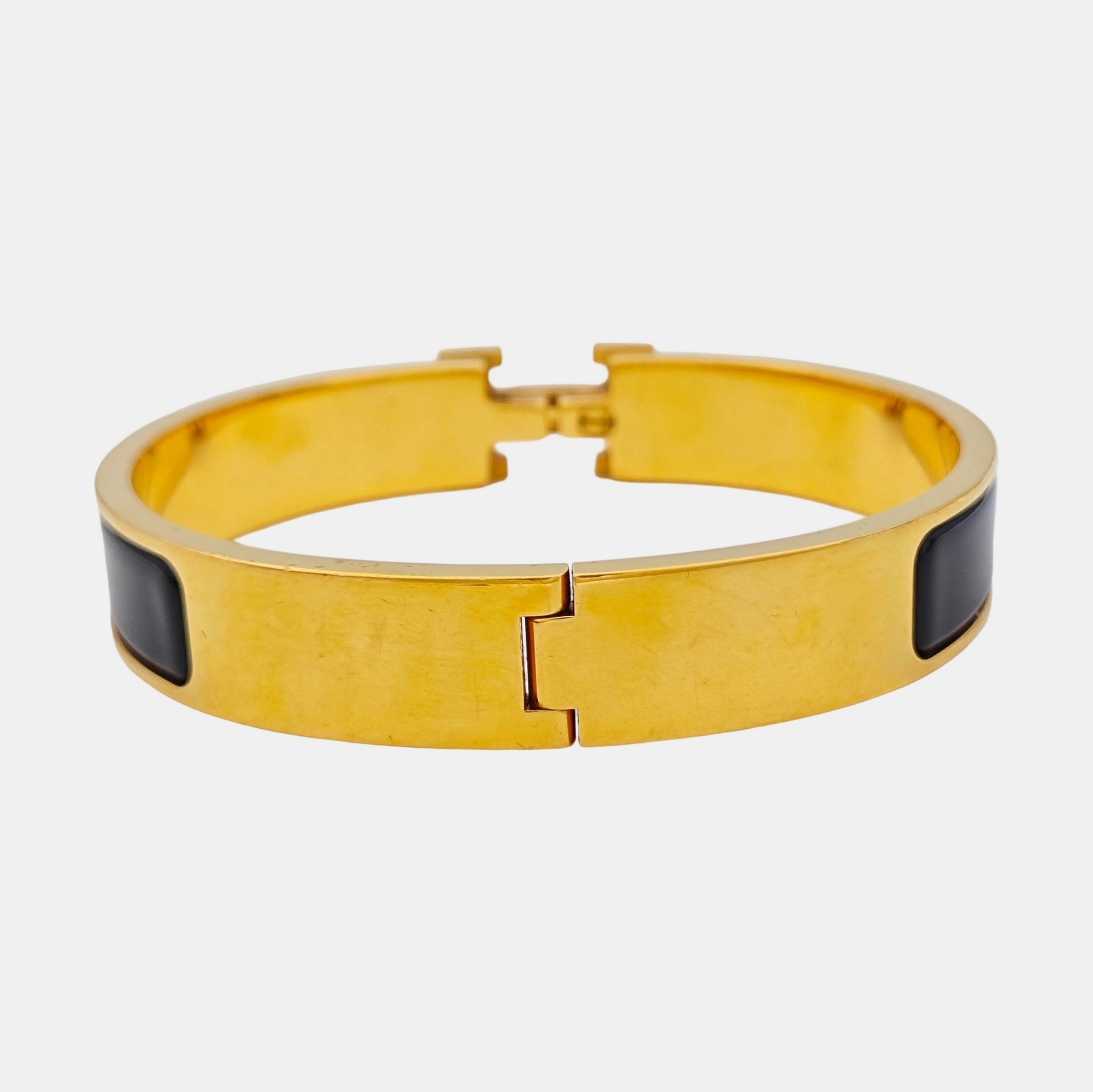 Clic H Metal Gold Bangle