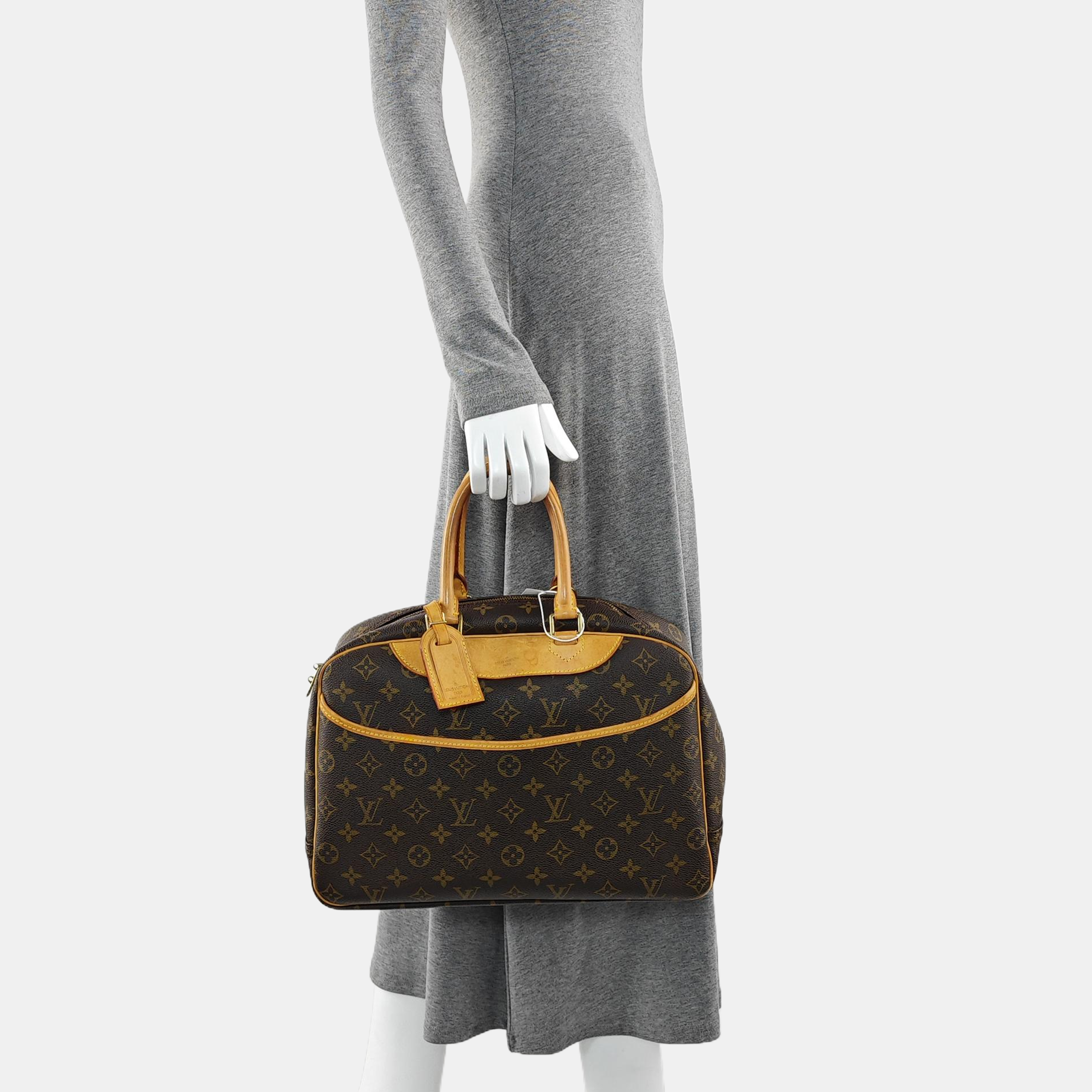 DEAUVILLE Monogram Coated Canvas Brown