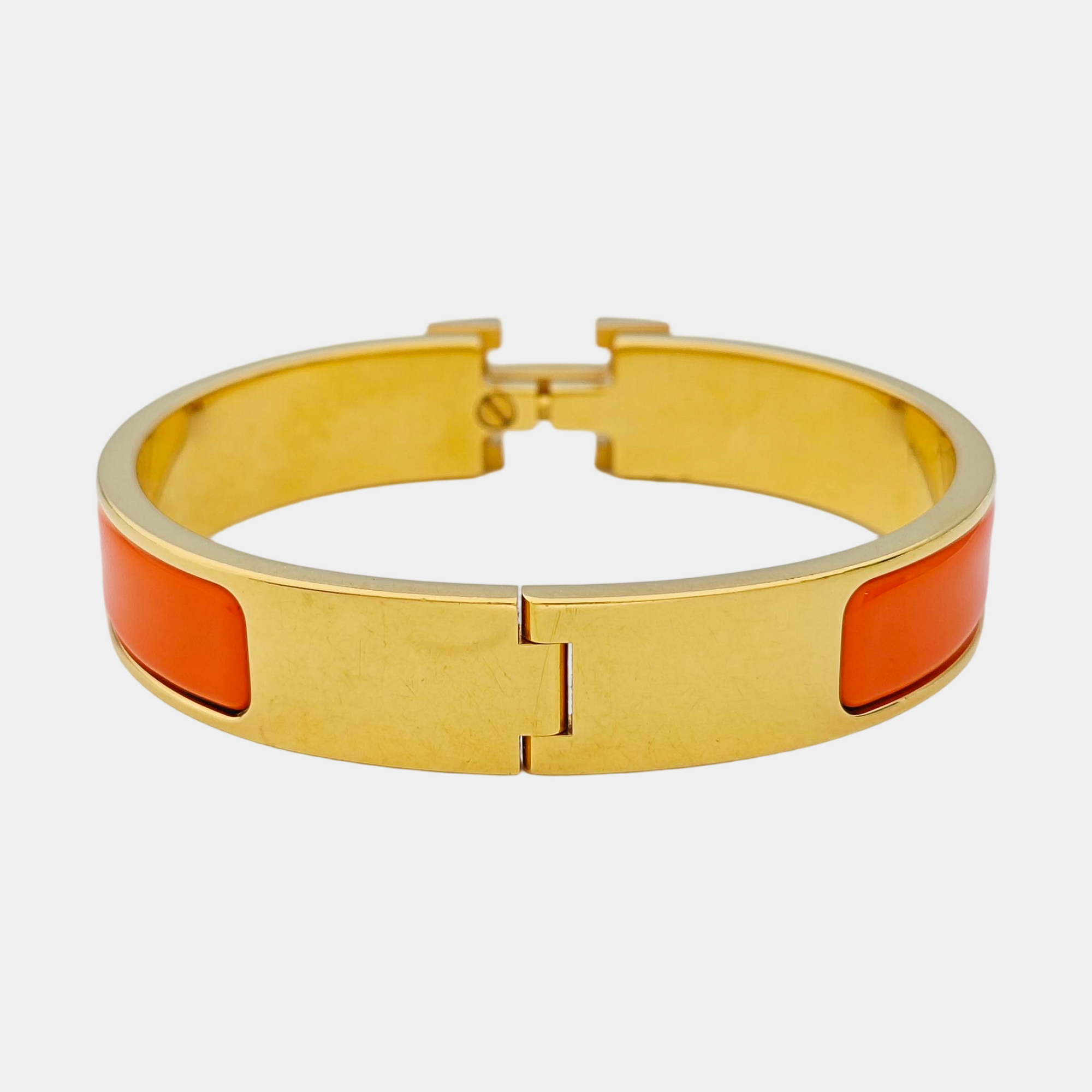 Clic H Metal Gold Bangle