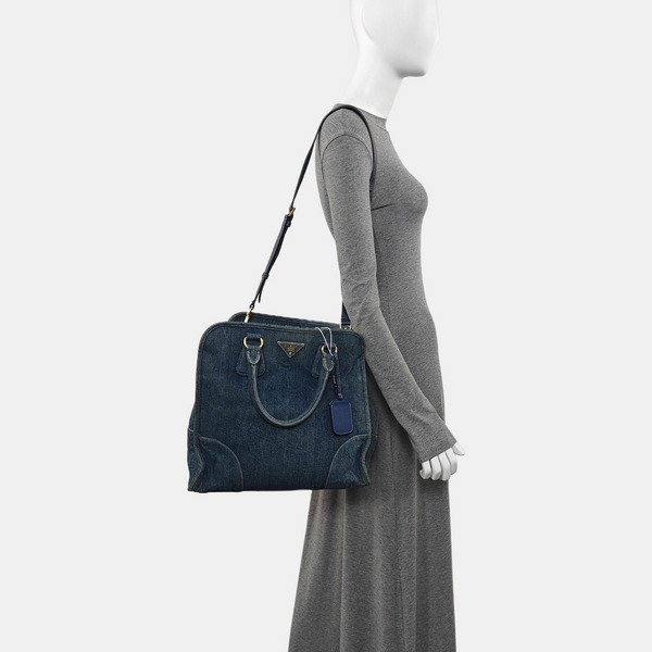 Denim Tote Bag Blue