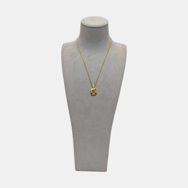 Twist Round Metal Gold Necklace