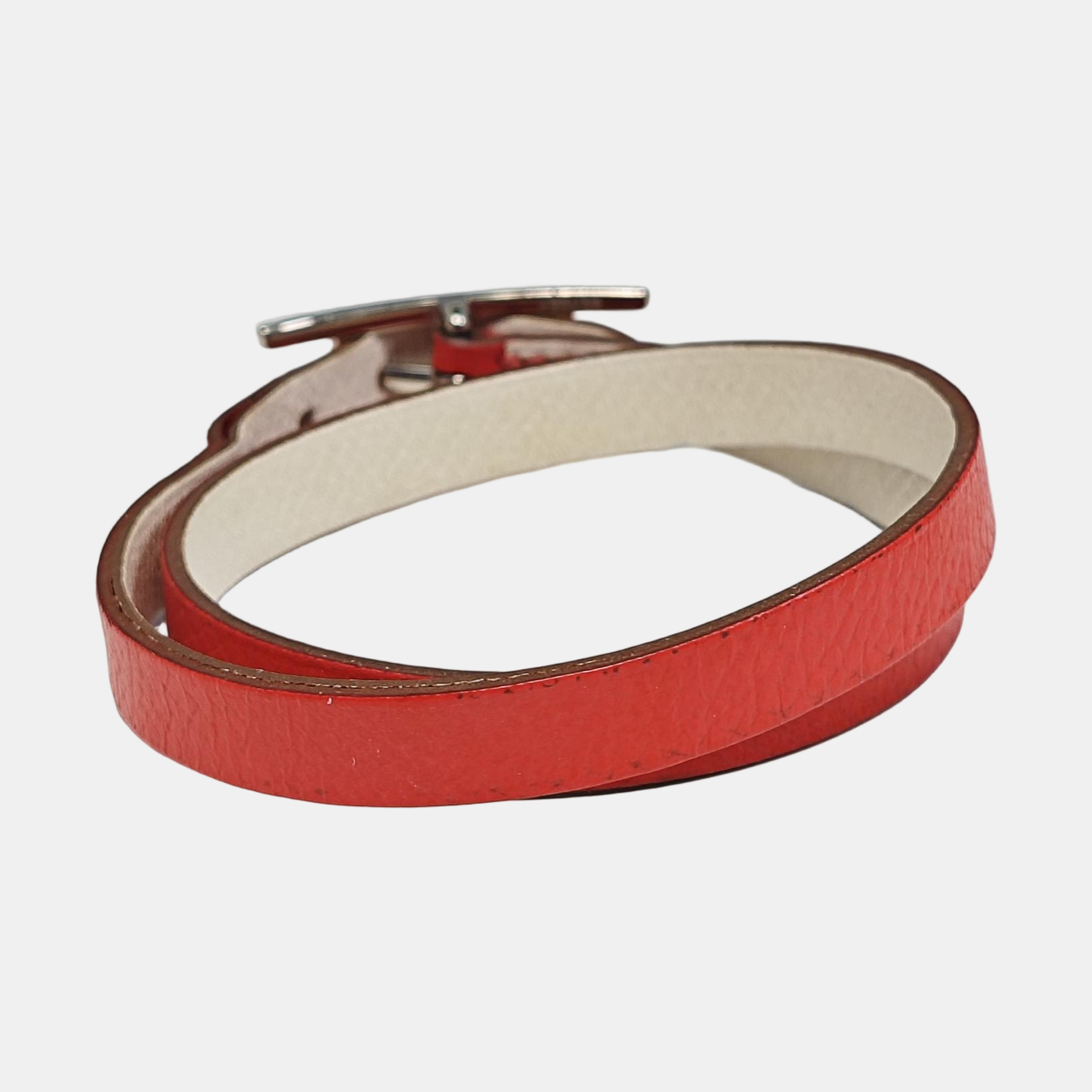 Behapi Leather Red Bangle