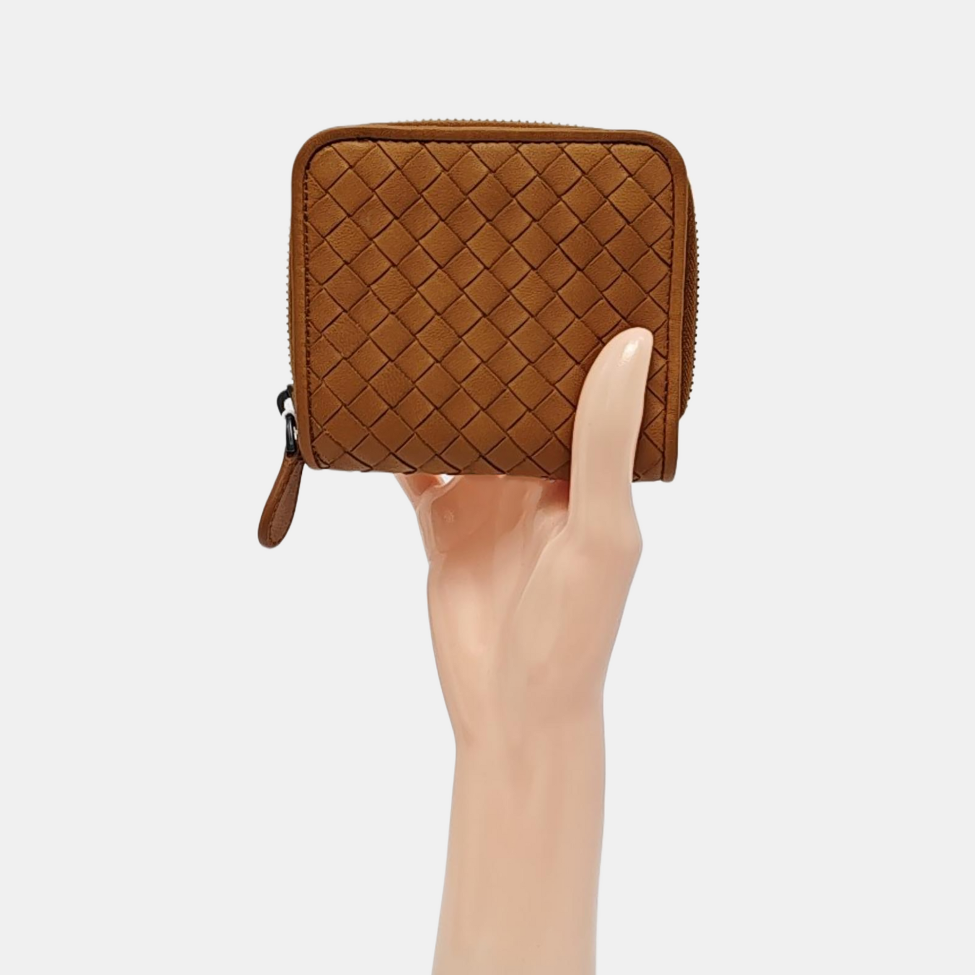 Lambskin Card Holder Brown