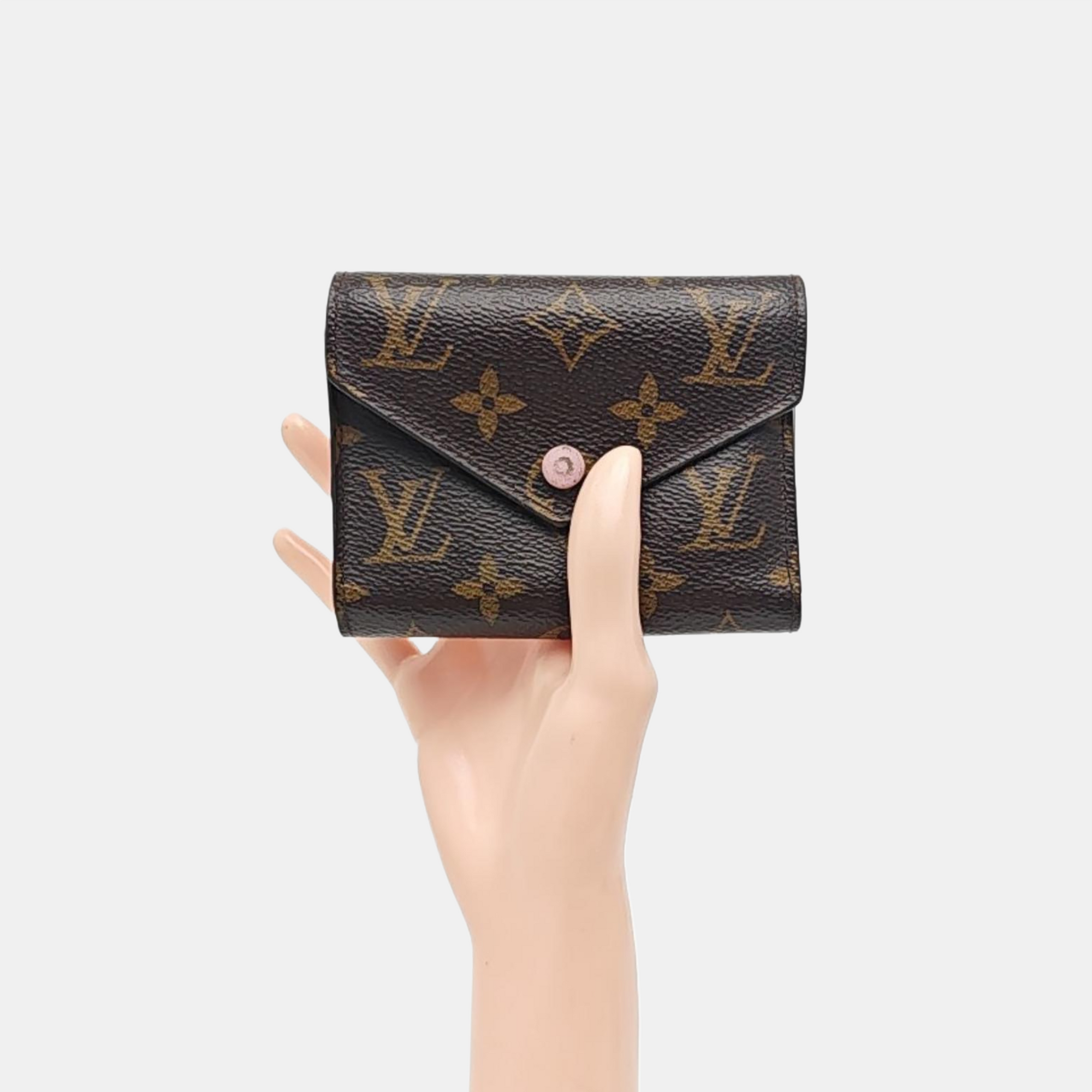 VICTORINE Monogram Coated Canvas Brown Wallet