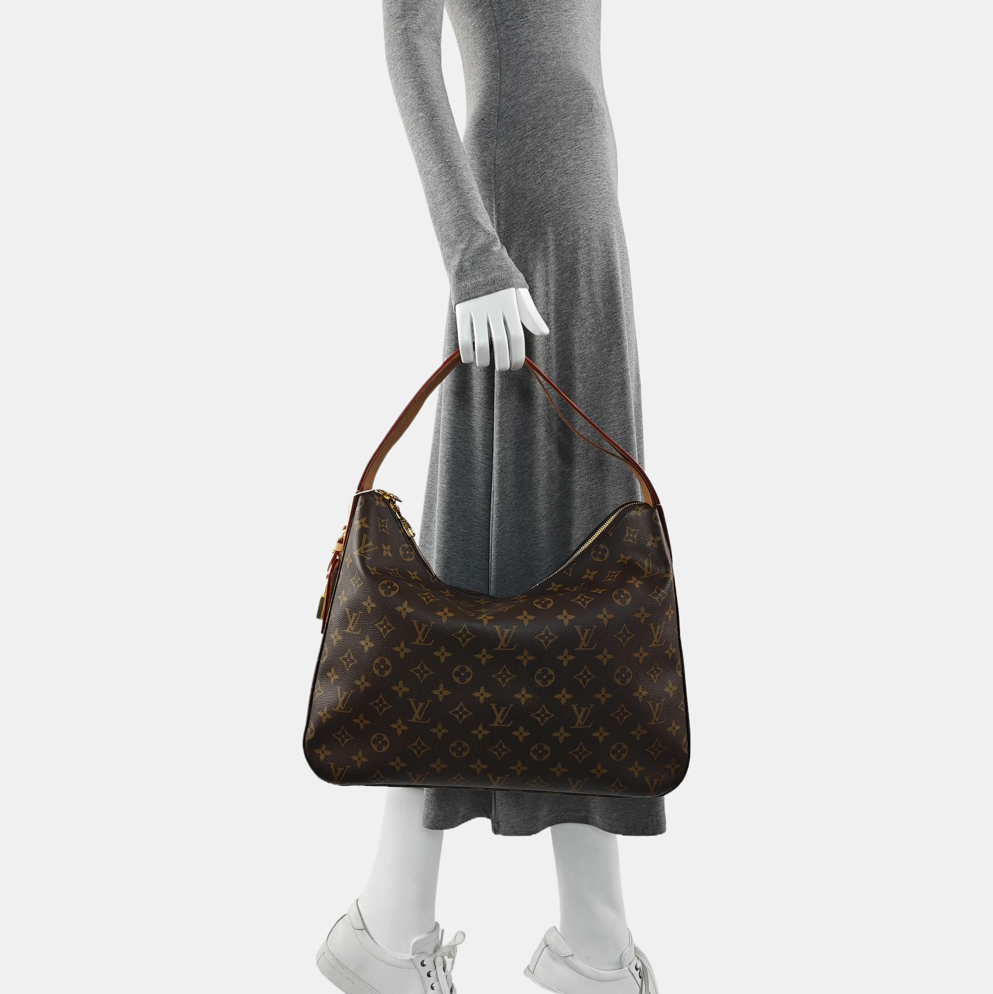 SLOUCHY MM Monogram Coated Canvas Brown
