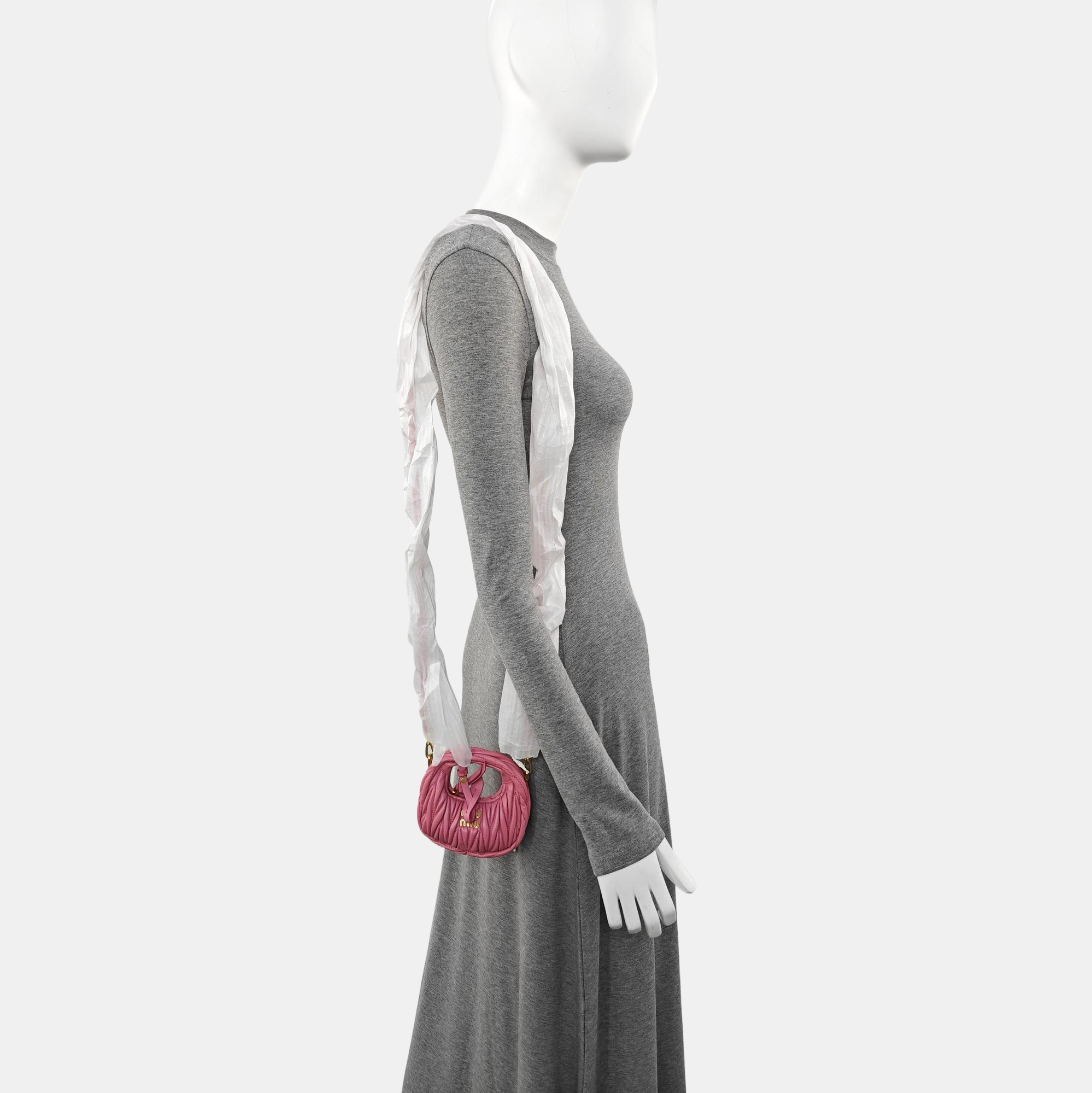 Wander Matelassé Quilted Lambskin Red