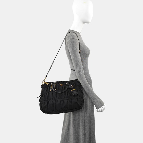 Nylon Tote Bag Black