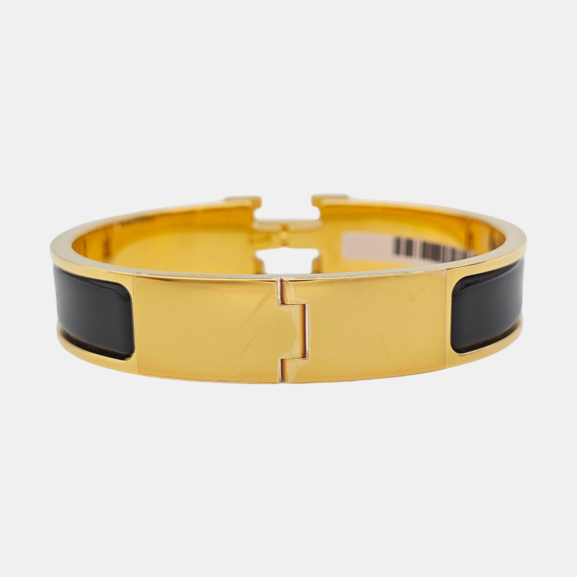 Clic H Metal Gold Bangle