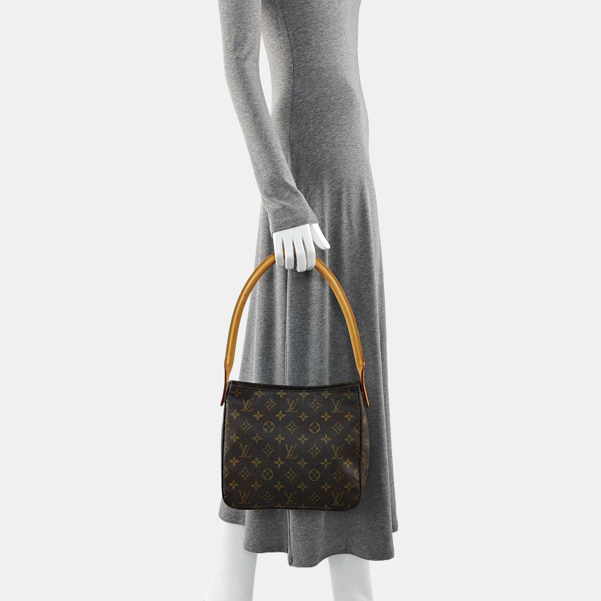 LOOPING MM Monogram Coated Canvas Brown