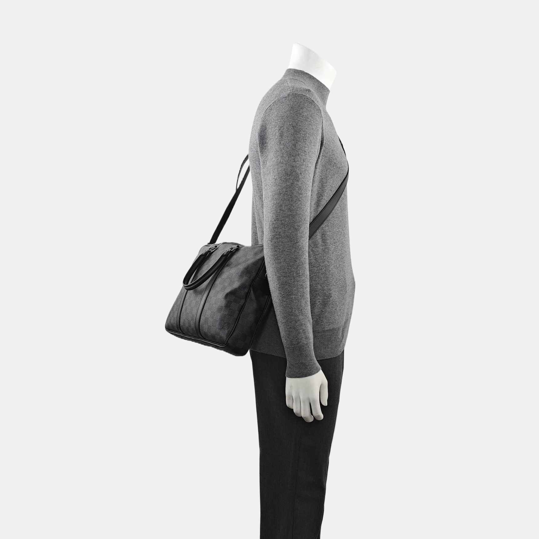 PORTE-DOCUMENTS PM Damier Graphite Coated Canvas Gray