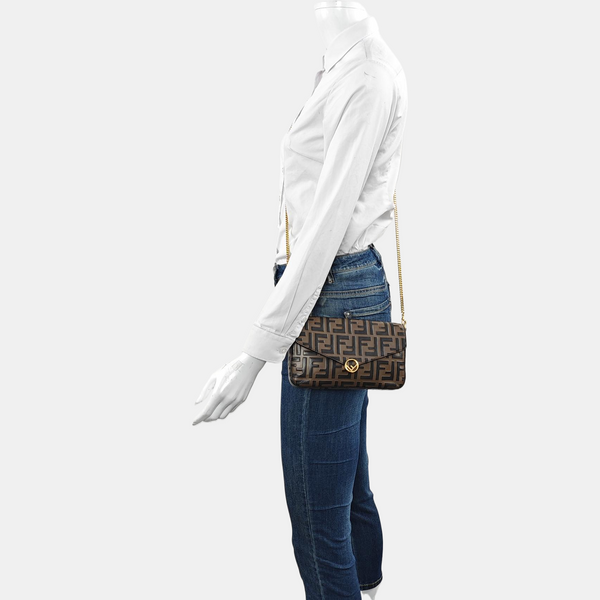 Calfskin Crossbody Bag Brown