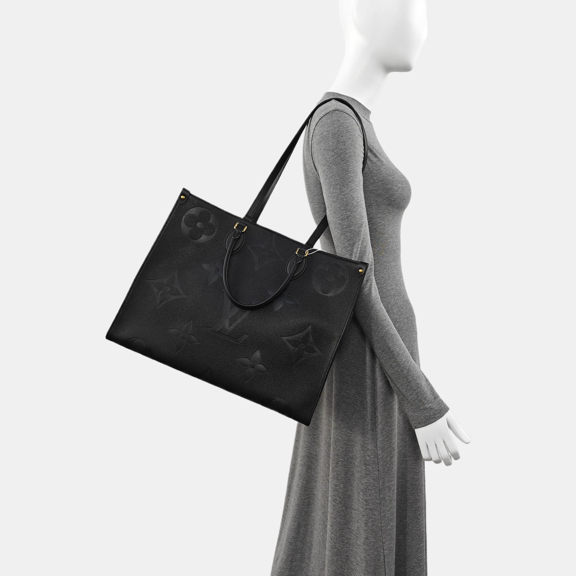 Authenticated pre-owned  ONTHEGO GM Monogram Calfskin Black - Tote Bag at Looply