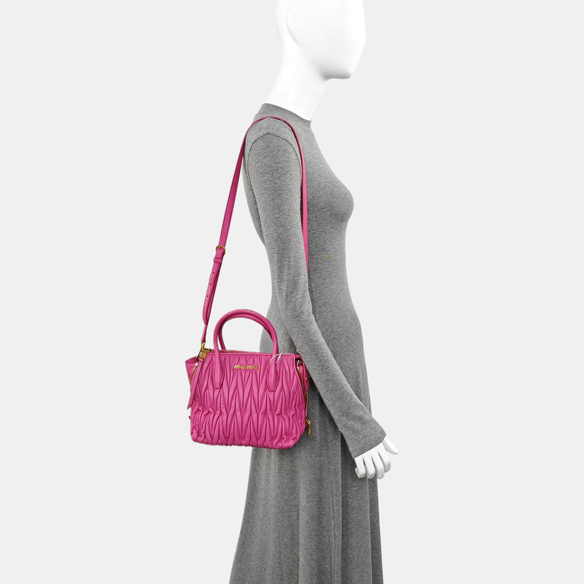 Avenue Quilted Lambskin Red