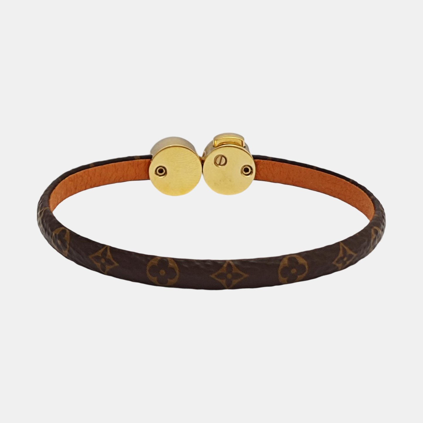 HISTORIC MINI MONOGRAM Metal Brown Bangle